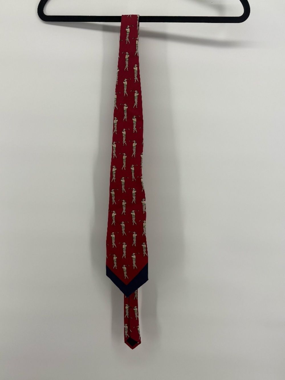 Mens polo ralph Lauren tie with vintage golfing figures on them
